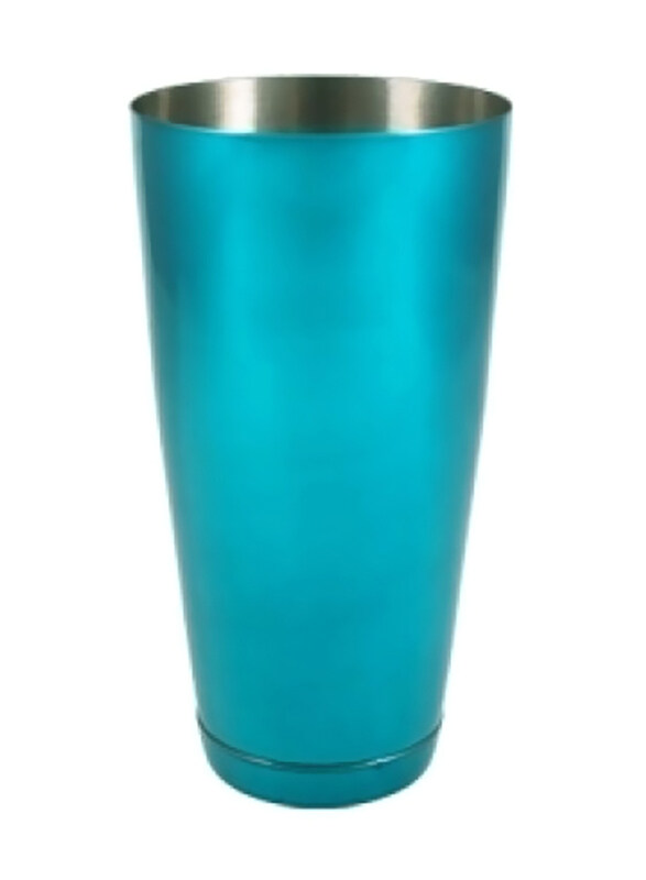 

Cocktail Kingdom 28oz Stainless Steel Weighted Candy Coated Cocktail Shaker, Teal