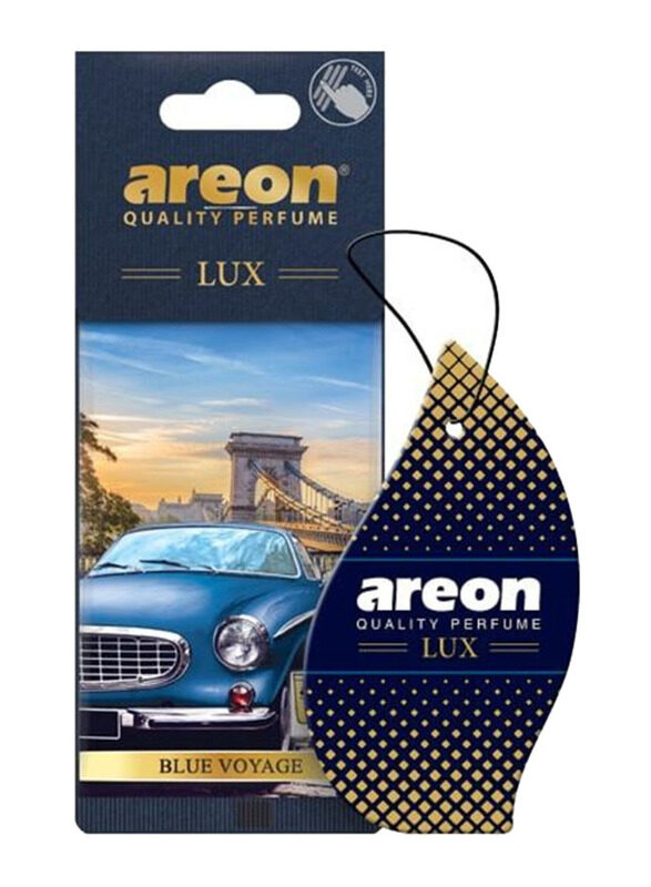 

Areon Lux Blue Voyage Car Air Freshener, Blue