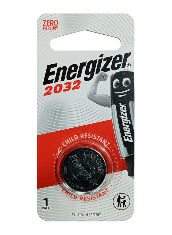 

Energizer 3V Lithium Coin Batteries, ECR 2032 BP1, Silver