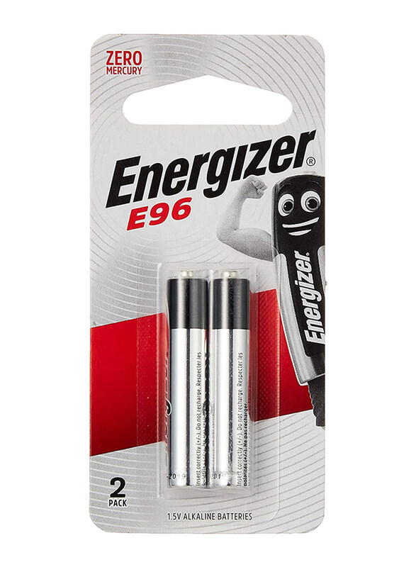 

Energizer SBS 1.5V AAAA Alkaline Batteries, E96 BP2, Silver/Black