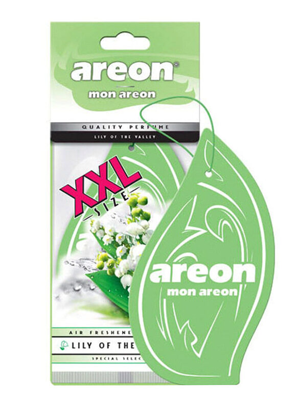 

Areon XXL Mon Lily of the Valley Car Air Freshener, Green