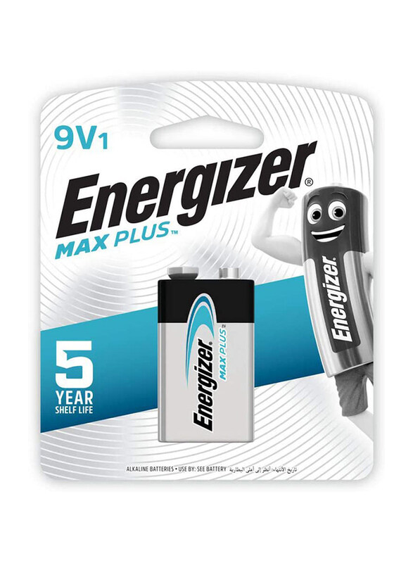 

Energizer Max Plus 1.5V Alkaline Batteries for Power Demanding Devices, 9V, EP522BP1, Multicolour