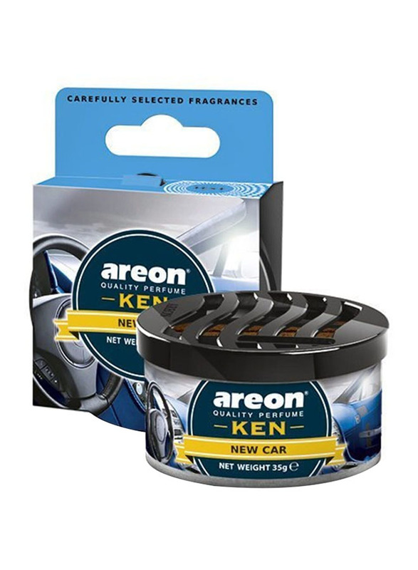 

Areon 35gm Ken New Car Air Freshener Gel, Blue/Black