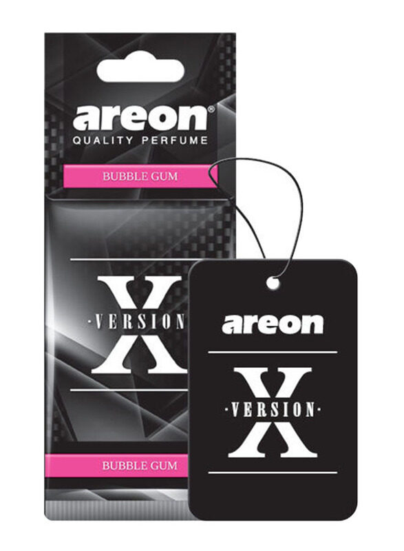 

Areon X Version Bubble Gum Car Air Freshener, Black