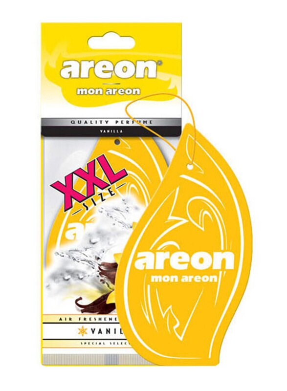 

Areon XXL Mon Vanilla Car Air Freshener, Yellow