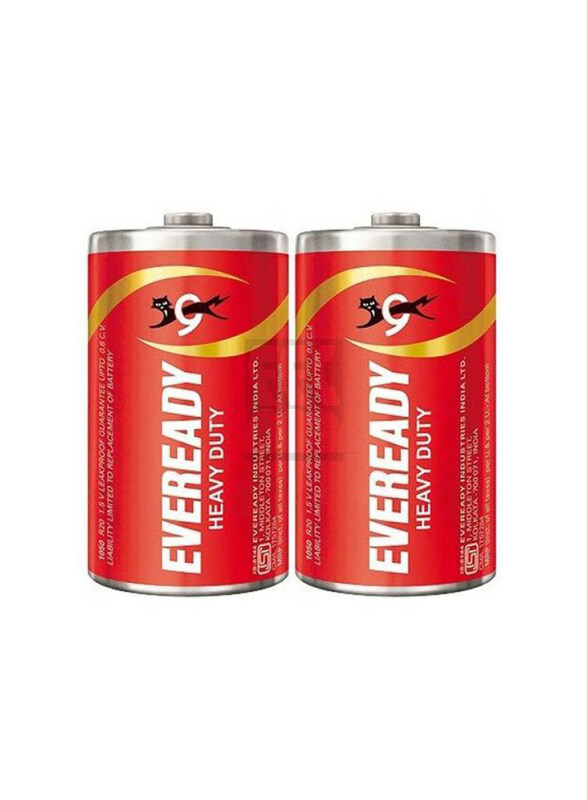 

Eveready C Zinc Batteries, 2 Pieces, Red