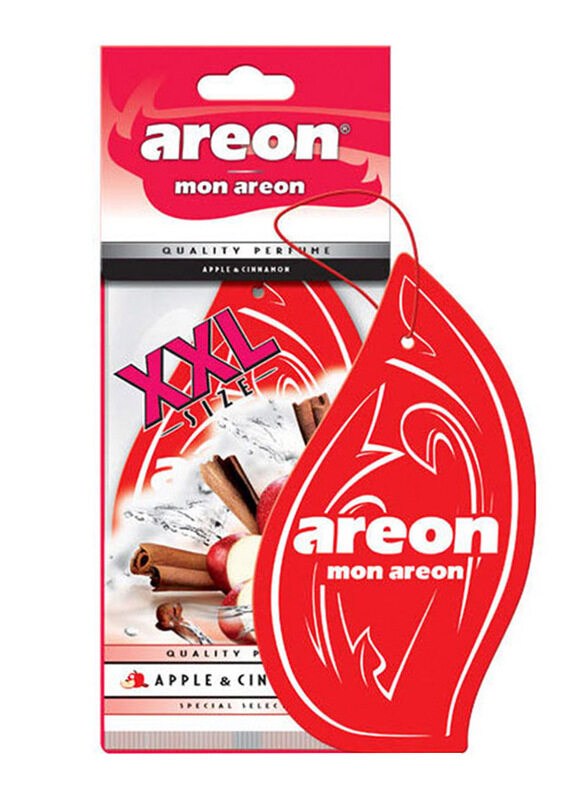 

Areon XXL Mon Apple & Cinnamon Car Air Freshener, Red