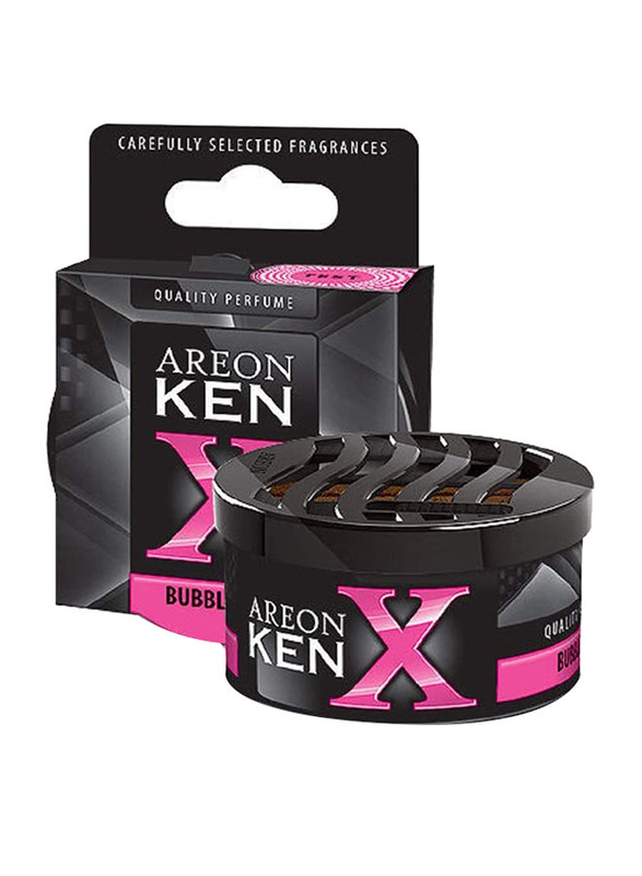 

Areon 35gm Ken Bubble Gum Car Air Freshener Gel, Black/Pink