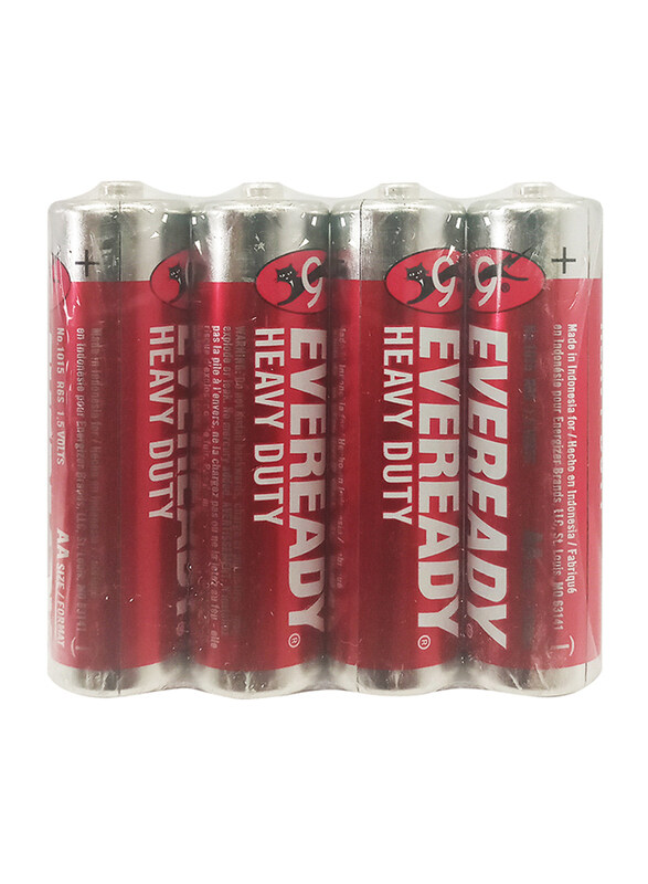 

Eveready AA Zinc Batteries, 4 Pieces, Red