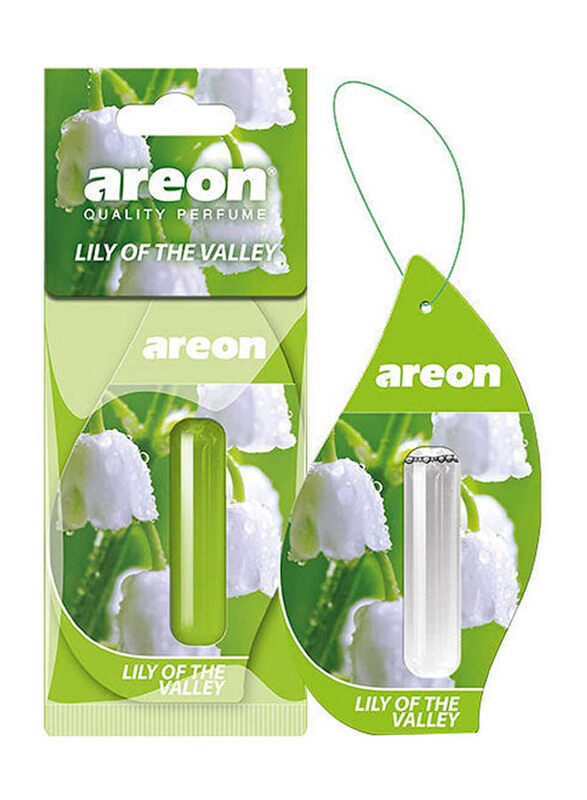 

Areon 5ml Lily of the Valley Liquid Car Air Freshener, Green