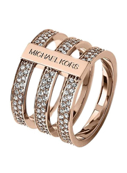 Michael Kors Alloy Fashion Ring for Women with Crystal Stone, US 6.5