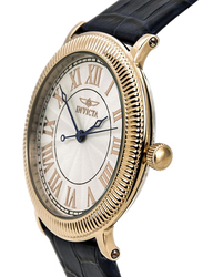 انفيكتا Specialty ساعة يد بعقارب من الجلد للرجال, مقاومة للماء, IN14859, ازرق-فضي