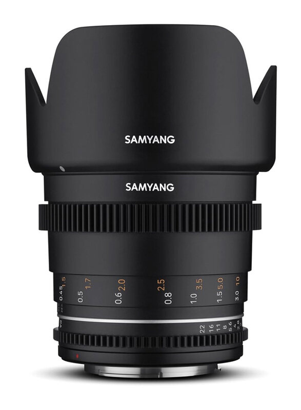 

Samyang 50 mm T1.5 VDSLR Manual Focus Video Lens for Sony-E 7443, Black