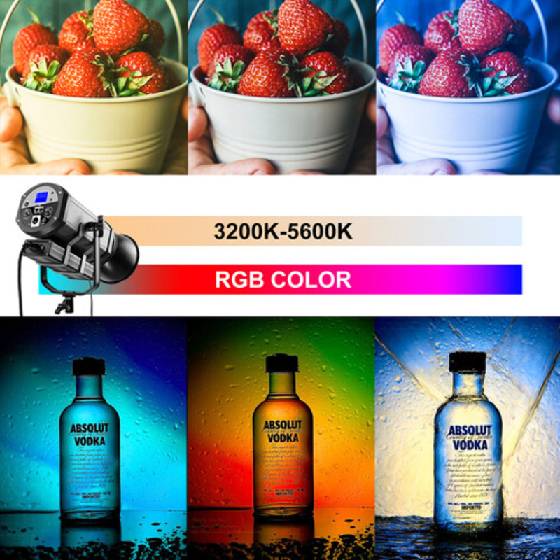 GVM RGB-150S Studio LED Video Light, Black