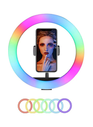 Promage 18 Inch RGB Ring Light, for Apple Phone/Pad/Camera with Carrying Bag, with Stand, White