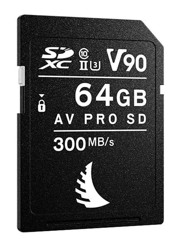 

Angelbird 64GB AV PRO SD MK2 V90 SDXC UHS-II Memory Card, Black