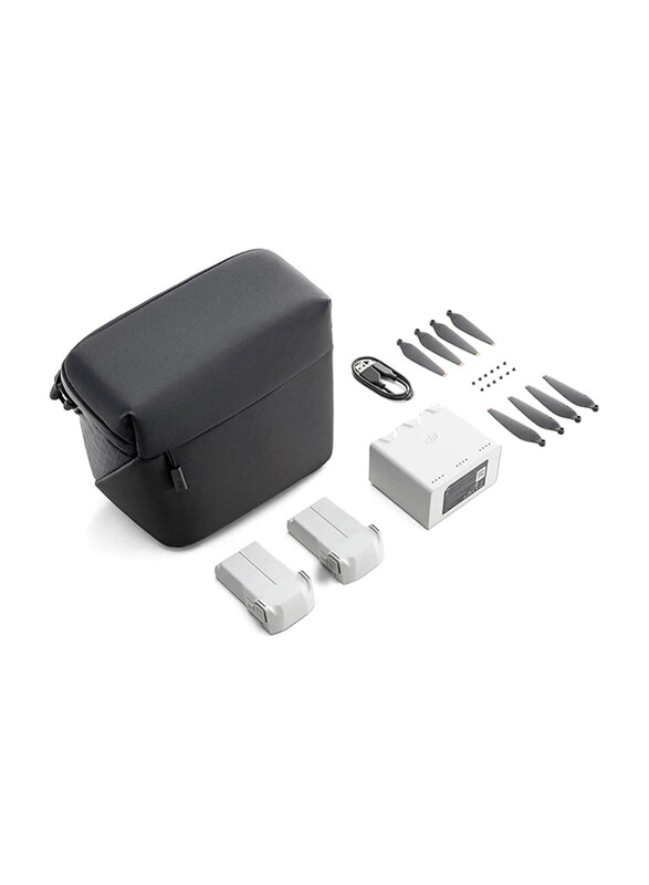 

DJI Mini 3 Pro Fly More Kit, Includes Two Intelligent Flight Batteries, Two-Way Charging Hub, Data Cable, Shoulder Bag, Spare propellers, and Screws,
