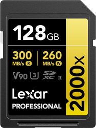 LEXAR PROFESSIONAL 128GB 2000X SDHC UHS-II CARDS
