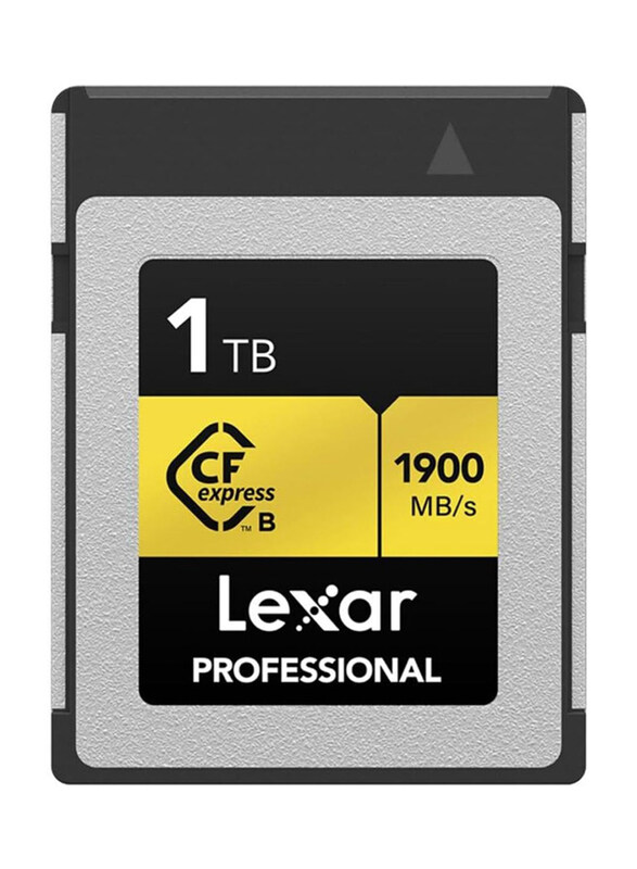 

Lexar 1TB Professional CFexpress Type B Memory Card, LCXEXPR001T-RNENG, Gold/Silver