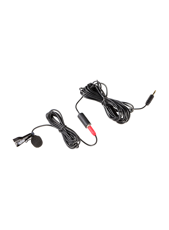 Saramonic SR-LMX1+ Lavalier Microphone for Apple iPhone/Android Devices, Black