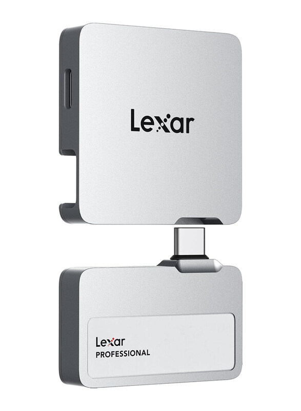 

Lexar 1TB Professional Go Portable SSD w/Hub, Supports Apple ProRes, Up to 1050MB/s Read & 1000MB/s Write, USB 3.2 Gen 2, Rugged, Compatible with iPho