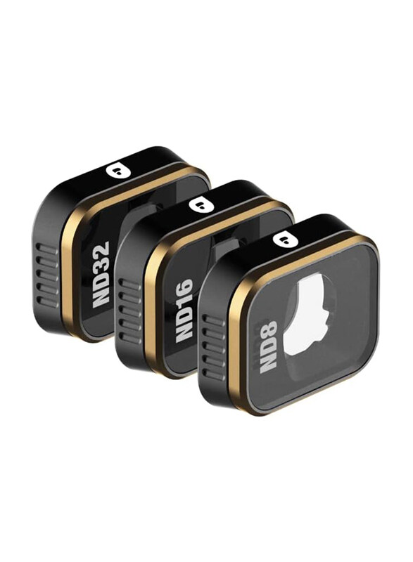 

PolarPro DJI Mini 3 Pro Shutter ND8 + ND16 + ND32 Filter Set, 3 Piece, Black