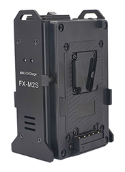 Fxlion FX-M2S Mini 2-Ch V-Mount Battery Charger, Black