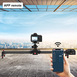 GVM 48-inch/120cm 1.5D-120 Wireless Carbon Fiber Motor Camera/Video Slider with Bluetooth Remote & Mobile App Control, Black