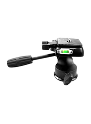 Promage Tripod Head for 3-axis, 360degree DSLR Cameras, DS003H, Black