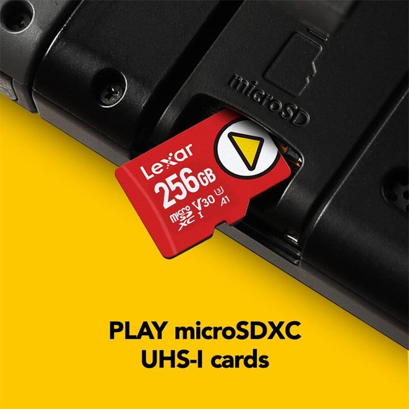 LEXAR PLAY 256GB MICROSDXC UHS-I CARDS, UP TO 150MB/S READ C10 A1 V30 U3