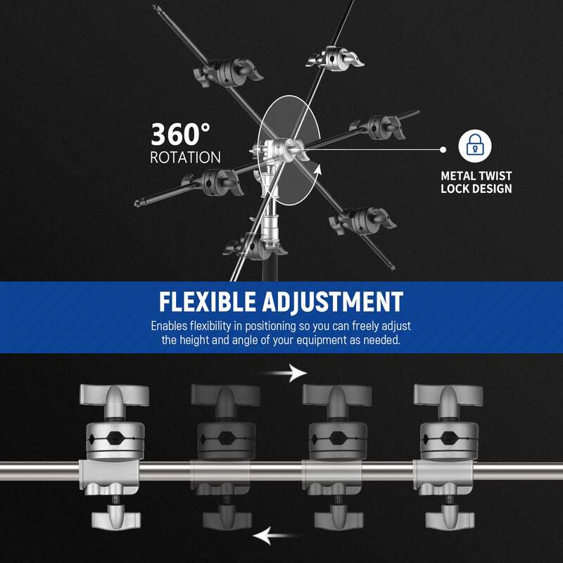 NEEWER Swivel Head Holder Mounting Adapter