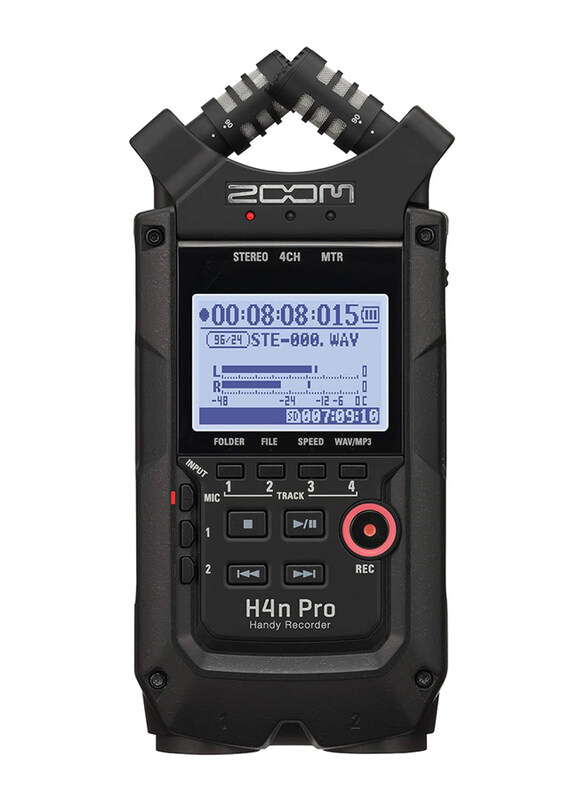 

Zoom H4N Pro 4-Track Portable Recorder, Black