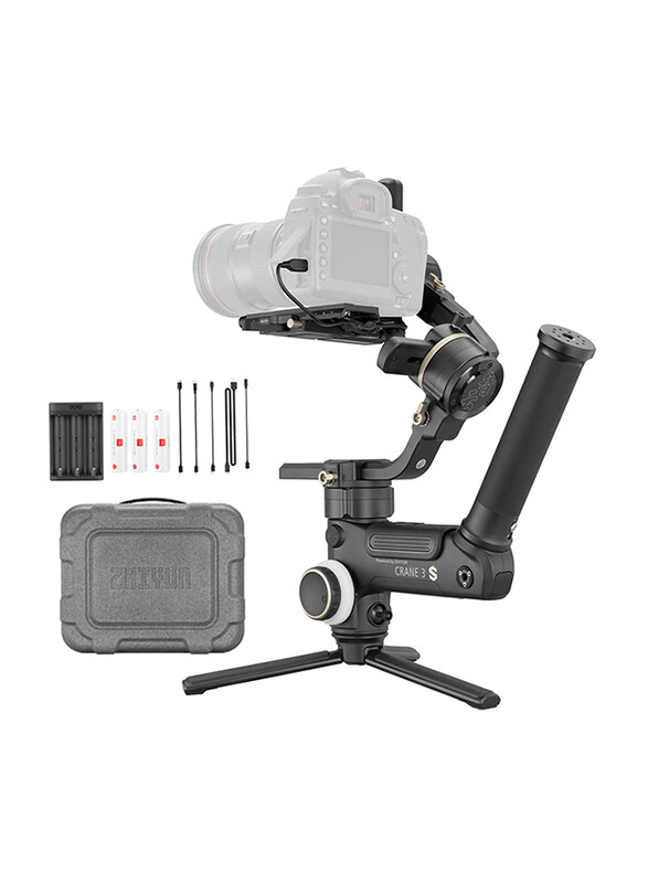 

Zhiyun Crane-3S 3-Axis Handheld Gimbal Stabilizer for DSLRs Cameras and Camcorder, Black