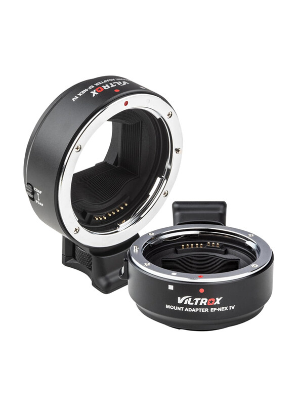 

Viltrox EF-NEX IV Lens Adapter for Canon EF/EF-S Lens to Sony E Mount Camera NEX A9II A7III A9 A7RIII A7RII A7R A7m3, Black