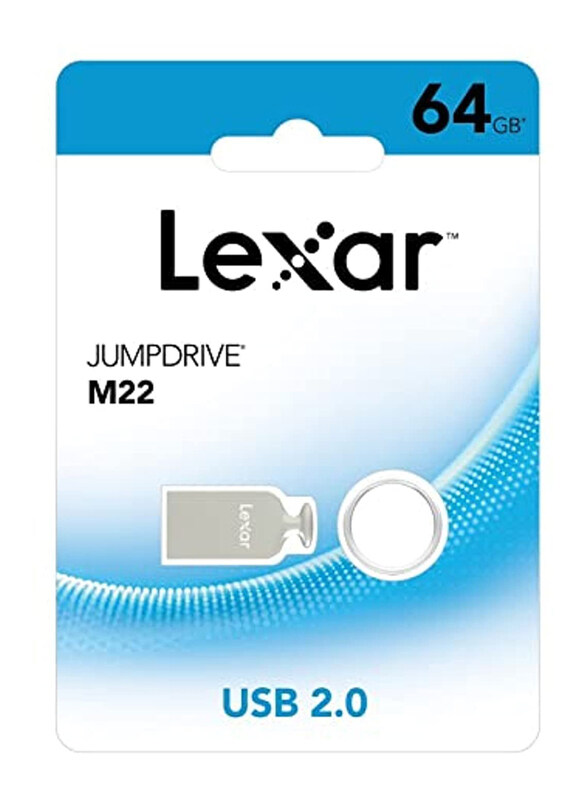 

Lexar Jumpdrive M22 64GB USB 2.0 Flash Drive, Silver