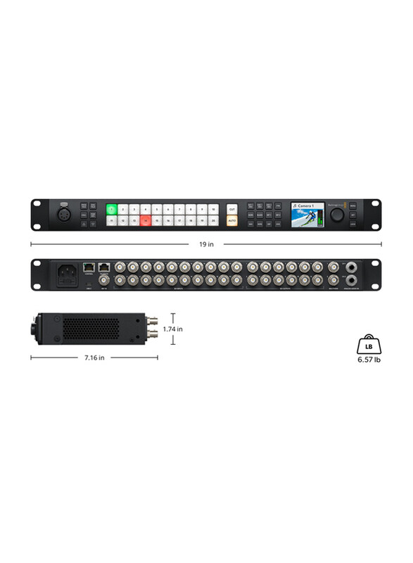

Blackmagic Design ATEM 2 M/E Constellation HD Live Production Switcher, Black