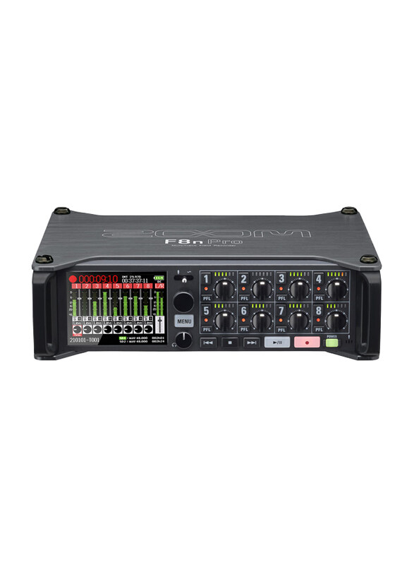 

Zoom F8n PRO MultiTrack Field Recorder, Black