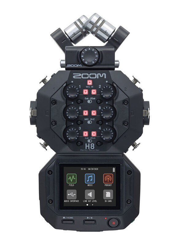 

Zoom H8 8-Input and 12-Track Portable Handy Recorder, Black