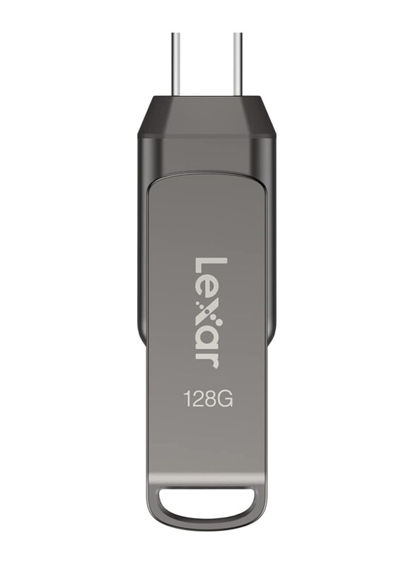 

Lexar 128GB JumpDrive Dual Drive D400 USB 3.1 Type-C and Type-A Up to 130MB/s Read Flash Drive, LJDD400128G-BNQNU, Black