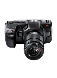 كاميرا سينما بوكيت 4K من بلاك ماجيك ديزاين، أسود