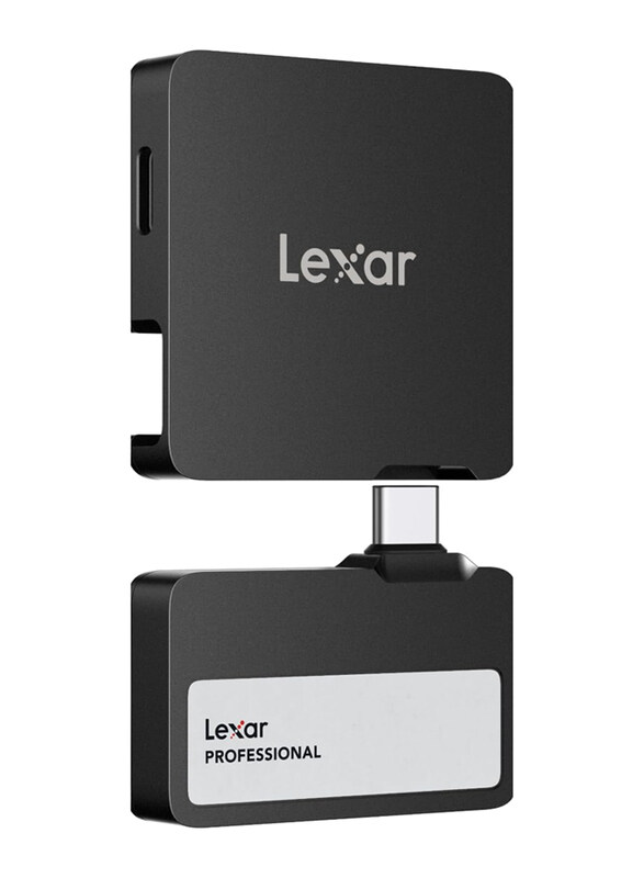 

Lexar 1TB Professional Go Portable SSD with Hub, SL400, Black