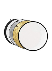 GVM 5-in-1 Collapsible Circular Light Reflector, 31-Inch, Multicolour