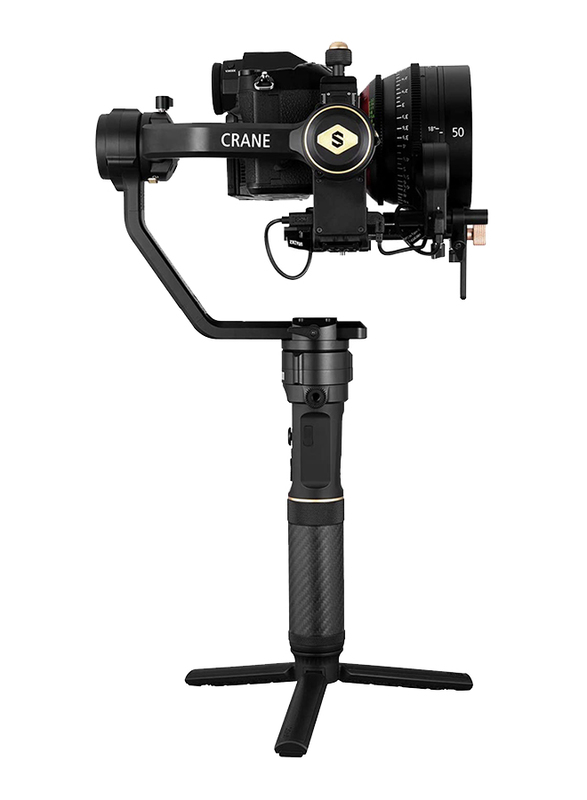 Zhiyun Crane-2S Combo with Grip 3-Axis Handheld Gimbal Stabilizer for DSLR/Mirrorless Cameras, Black