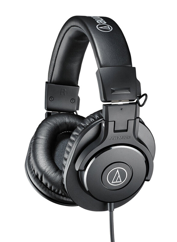 

Audio-Technica ATH-M30x Wired Over-Ear Noise Cancelling Professional Studio Monitor Headphones, Black