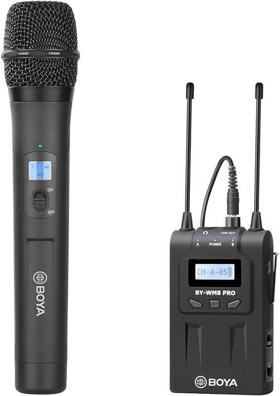

BOYA BY-WM8-PRO-K3 UHF DUAL CH. WIRELLESS MIC SYSTEM