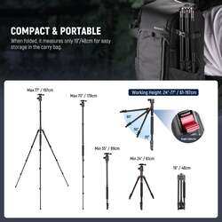 Neewer Aluminum Alloy Camera Monopod Tripod with Ballhead