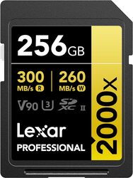 Lexar 256GB Professional 2000x UHS-II SDXC Memory Card