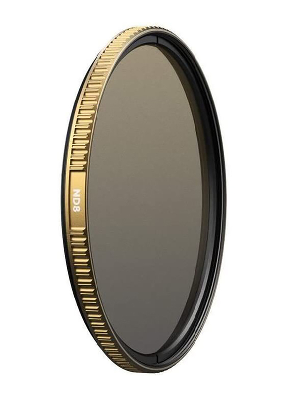 PolarPro 82mm ND8 Neutral Density Lens Filter, 82-ND8 82-ND9, Black/Gold