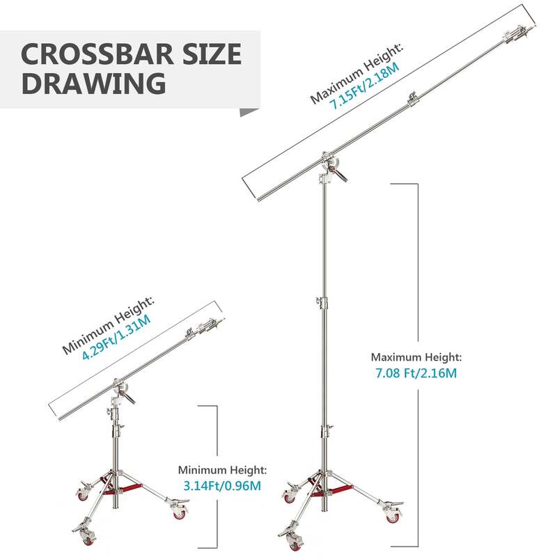 NEEWER ST-C-CB STAINLESS STEEL MULTI-FUNCTIONAL C-BRACKET