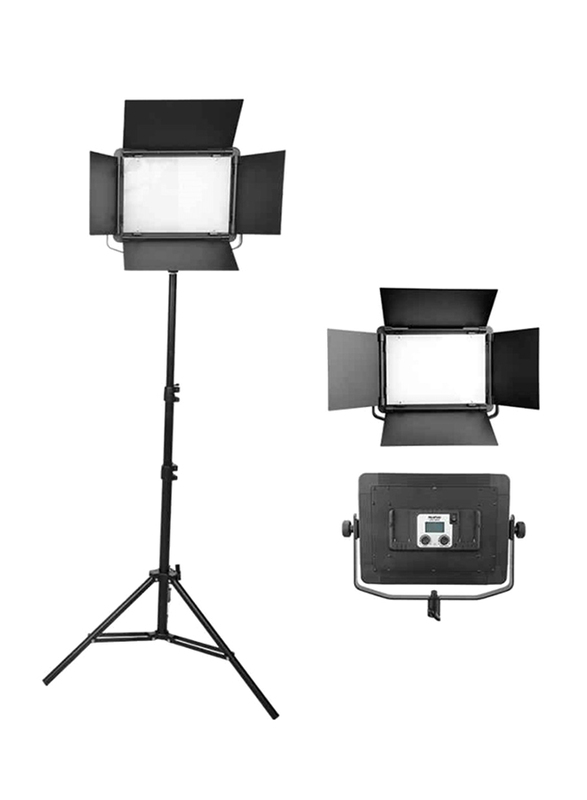 NiceFoto KT-LED311 CRI 95 LED Video Light LED-880A 3 Light Kit, Black/White